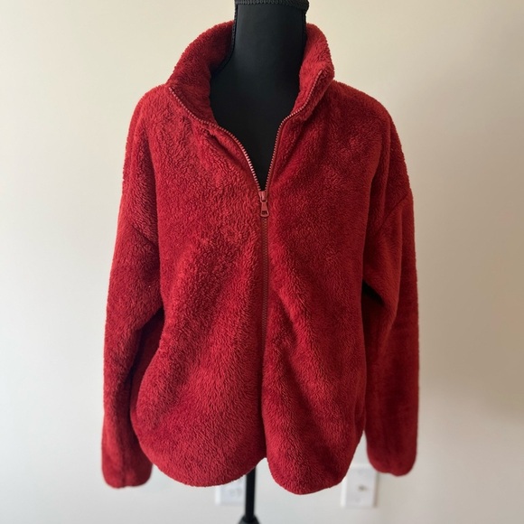 Uniqlo Sherpa quarterzip fleece Size Large - Picture 1 of 3